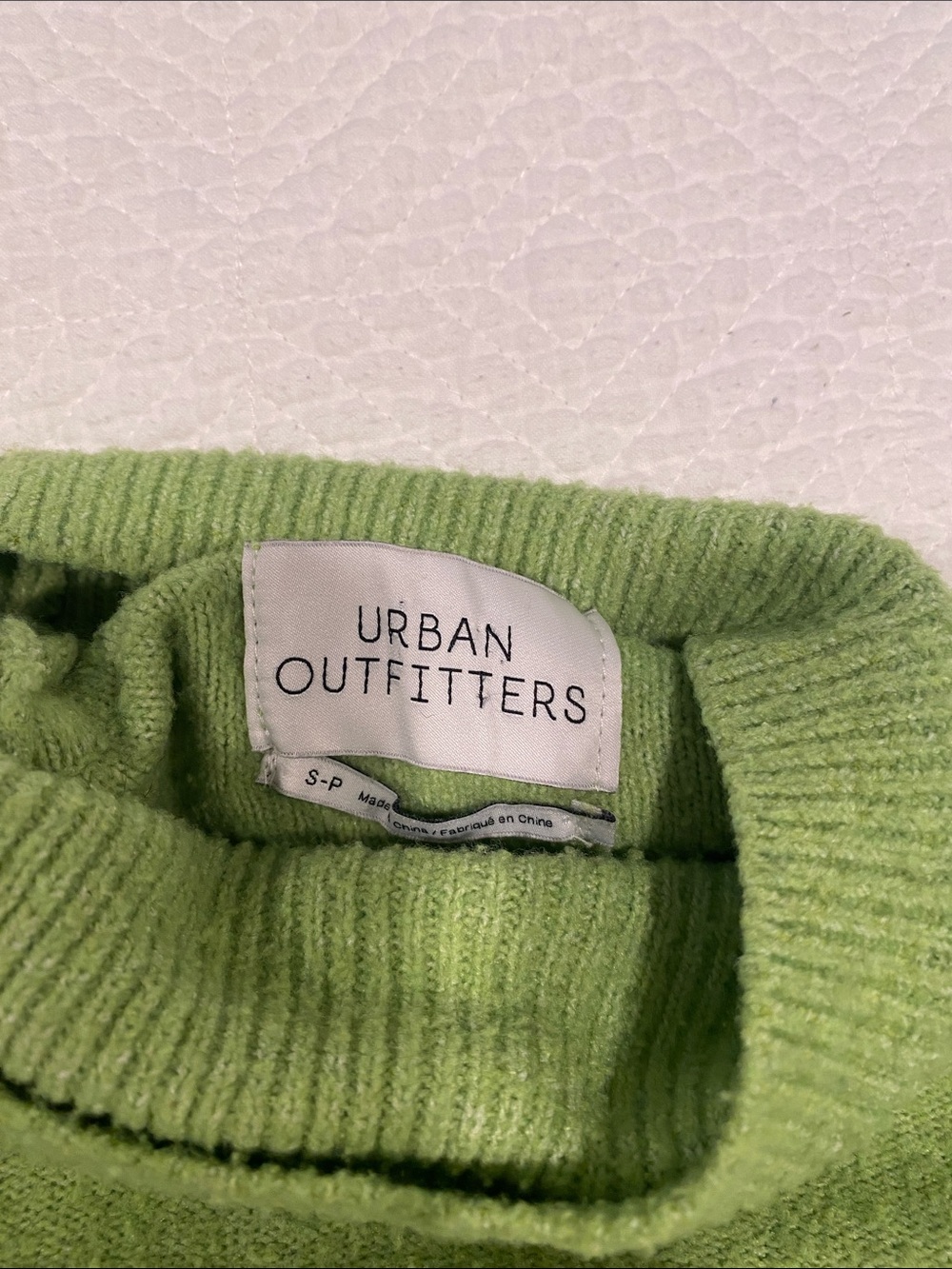 Urban Outfitters Lime Green Cropped Turtleneck Sweater - Picture 5 of 6